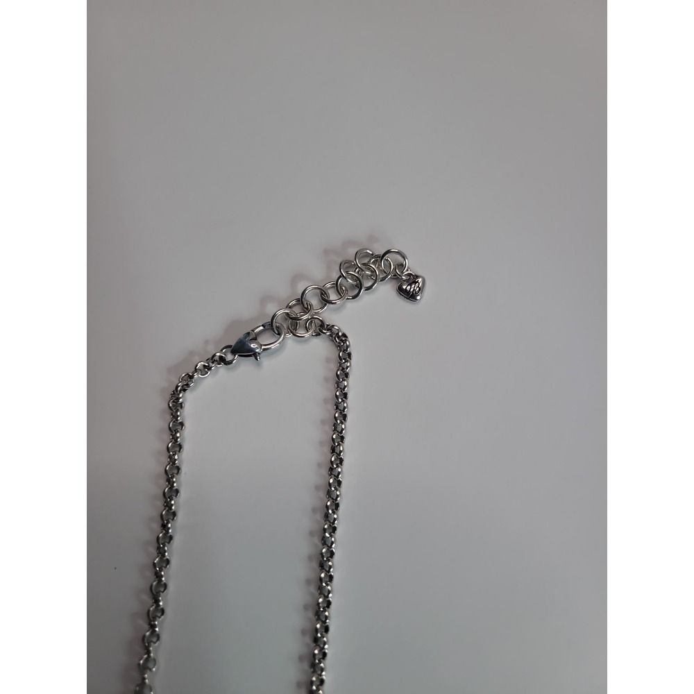 Brighton Silver Plated Interlocking Open Heart Pendant Necklace - Picture 8 of 13